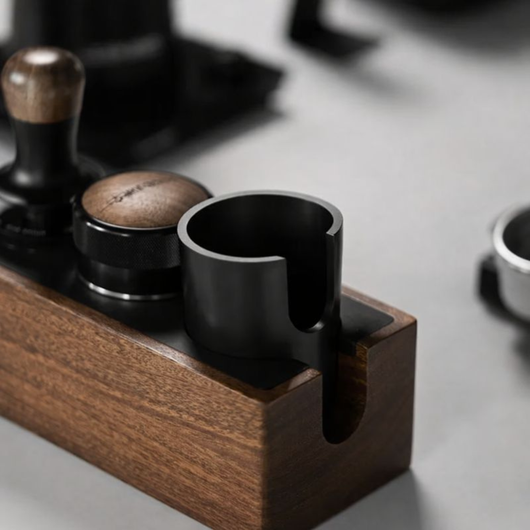 Station de tassage premium avec tiroir de rangement