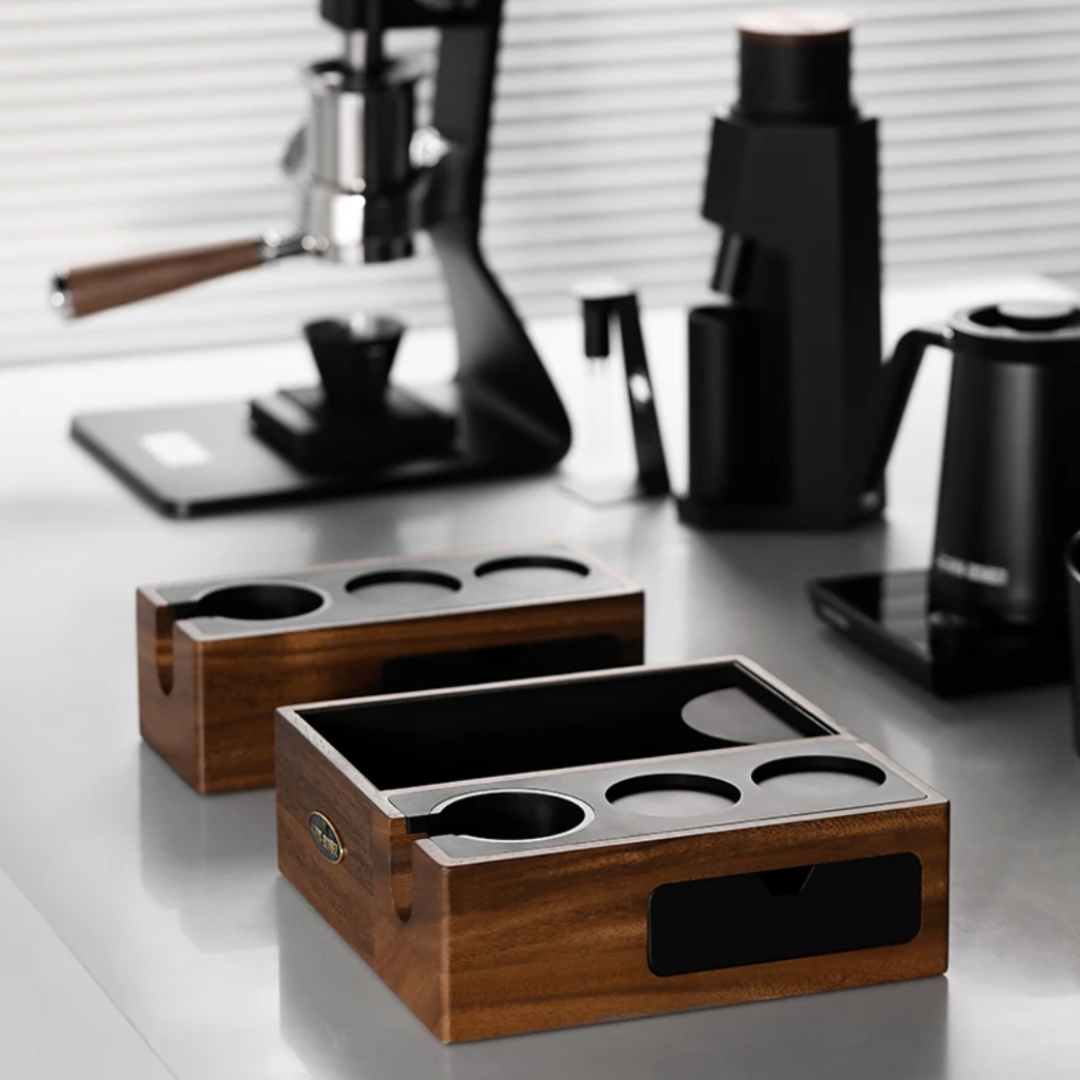 Station barista avec knock box intégré