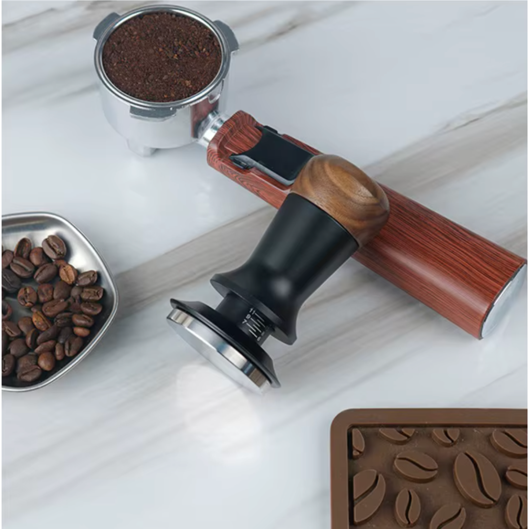 Tamper réglable en noyer