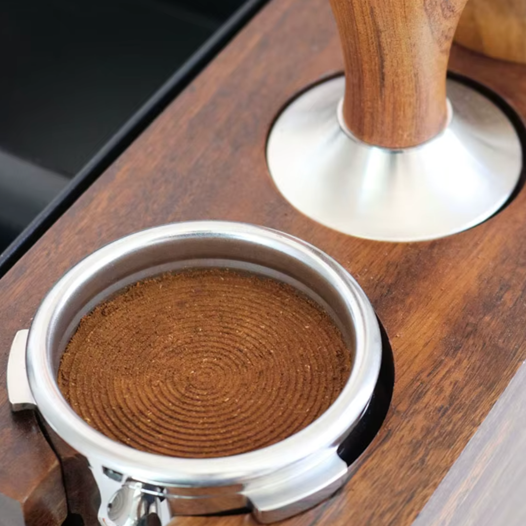 Tamper espresso en bois massif