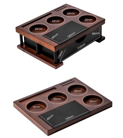 Station de tassage avec bac à marc